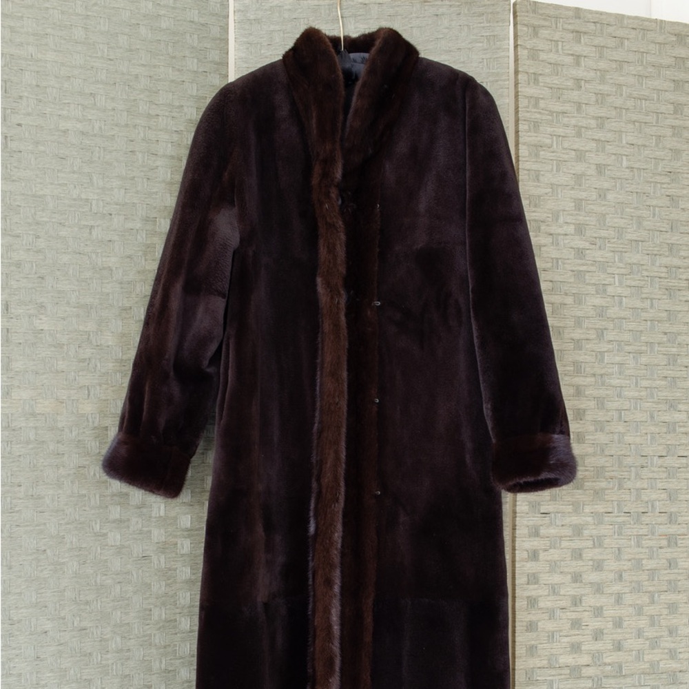 Authentic Sheared Mink Coat  - Full length Danish Mink